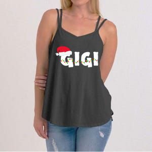 Gigi Christmas Pajama Family Matching Santa Hat Gift Women's Strappy Tank