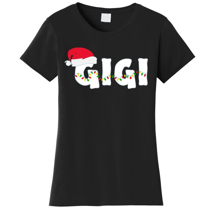 Gigi Christmas Pajama Family Matching Santa Hat Gift Women's T-Shirt