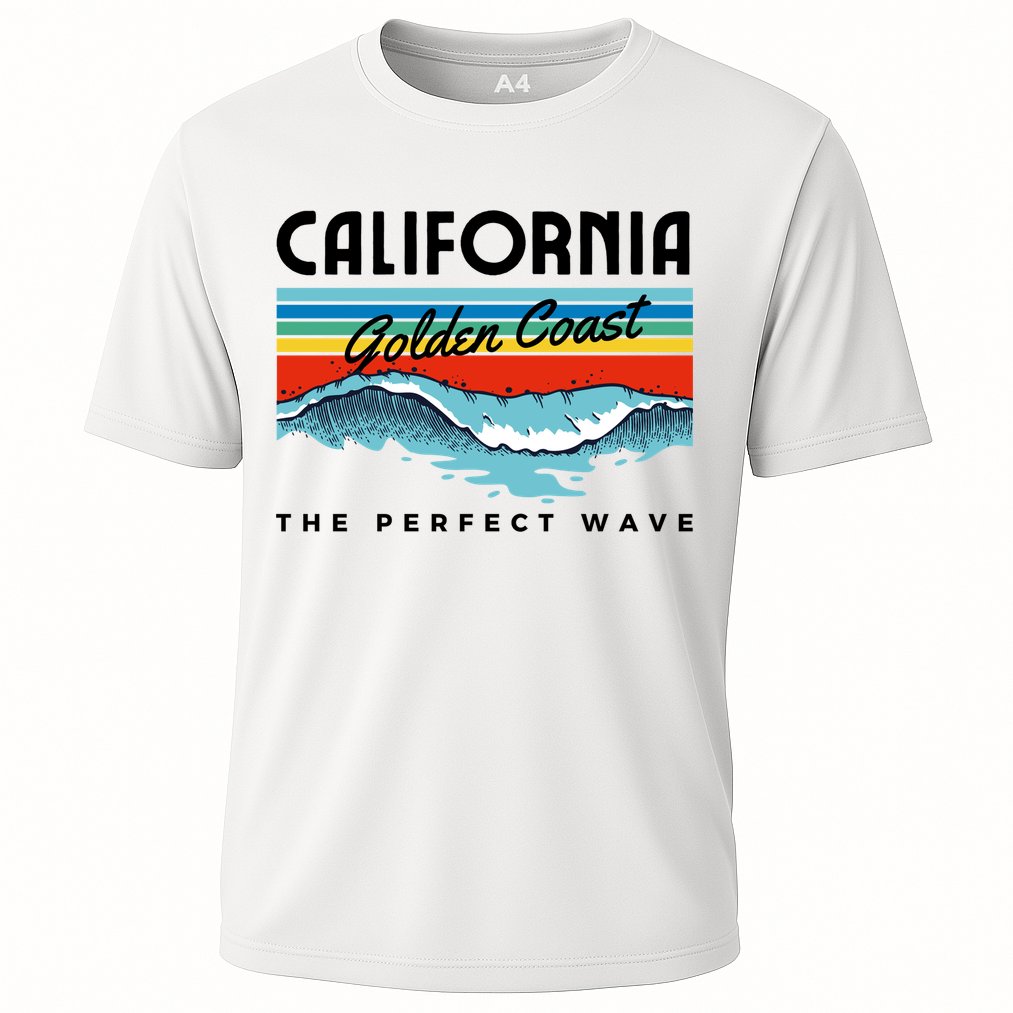 Golden Coast Perfect Wave California Cooling Performance Crew T-Shirt