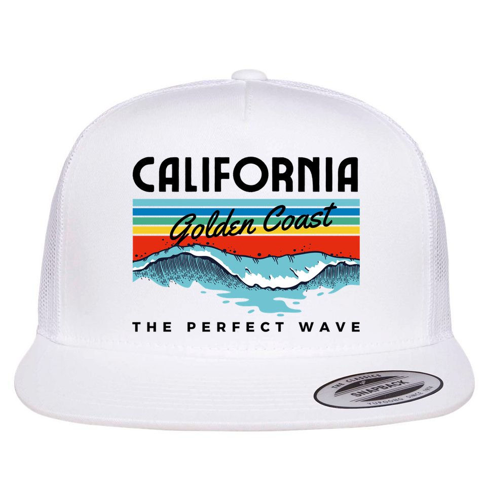 Golden Coast Perfect Wave California Flat Bill Trucker Hat