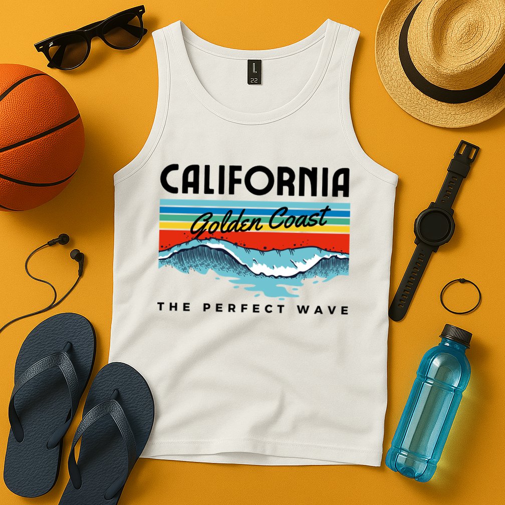Golden Coast Perfect Wave California Tank Top