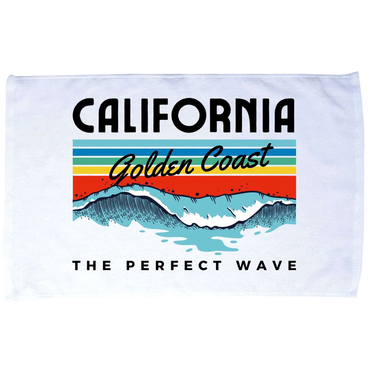 Golden Coast Perfect Wave California Microfiber Hand Towel