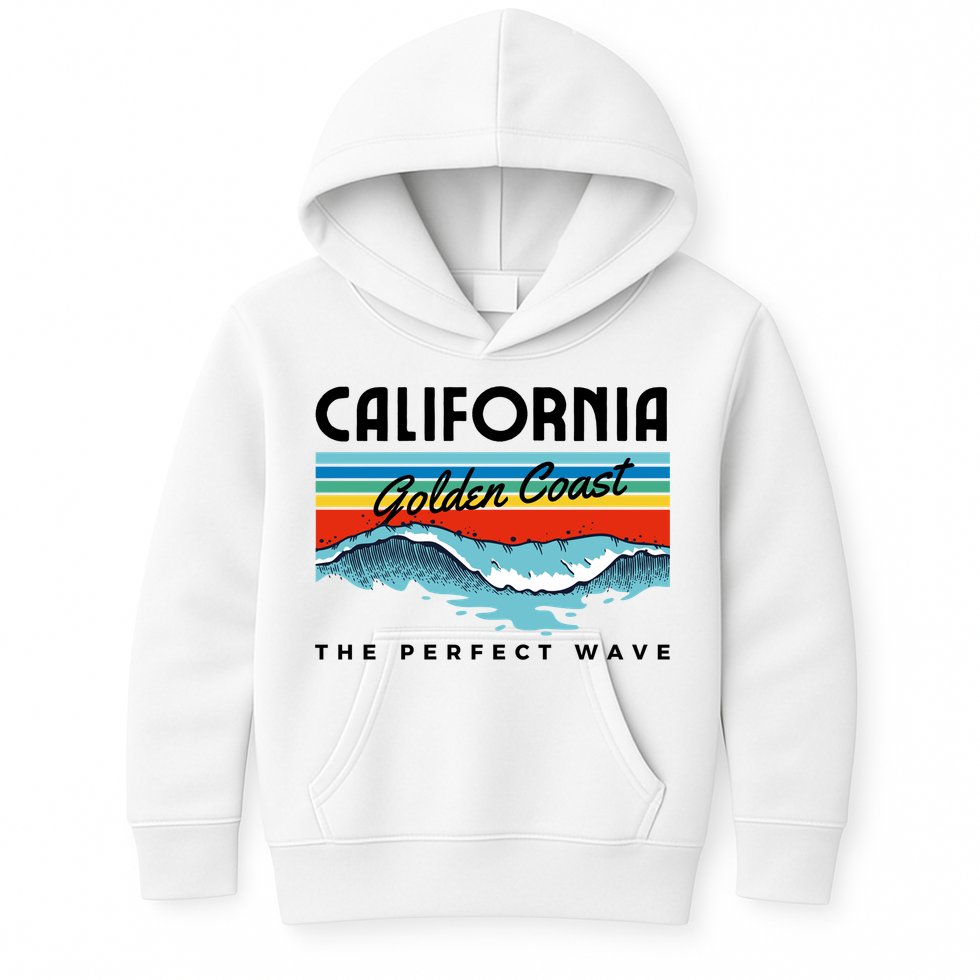 Golden Coast Perfect Wave California Kids Hoodie
