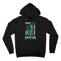 Green Cerebral Palsy Awareness American Flag Cp Tall Hoodie