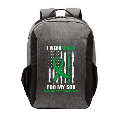 Green Cerebral Palsy Awareness American Flag Cp Vector Backpack