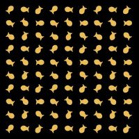 Goldfish Crackers Pattern Funny Goldfish Cracker Full-Length Apron With Pockets