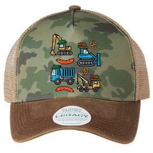 German Construction Pretzel Sausage Oktoberfest Legacy Tie Dye Trucker Hat