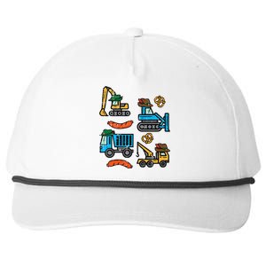 German Construction Pretzel Sausage Oktoberfest Snapback Five-Panel Rope Hat