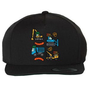 German Construction Pretzel Sausage Oktoberfest Wool Snapback Cap