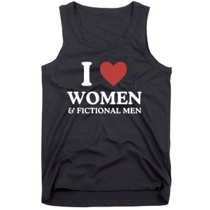 Girly Core Pride Shirts I Love Women And Fictional Tank Top