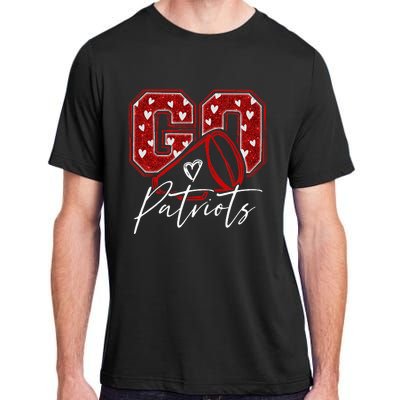 Go Cheer Patriots Design Adult ChromaSoft Performance T-Shirt