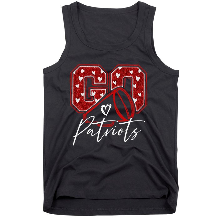 Go Cheer Patriots Design Tank Top