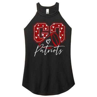 Go Cheer Patriots Design Women’s Perfect Tri Rocker Tank