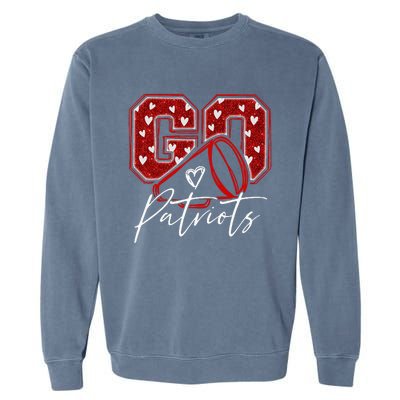 Go Cheer Patriots Design Garment-Dyed Sweatshirt