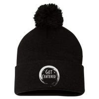 Get Centered Pottery Wheel Hobby Pom Pom 12in Knit Beanie