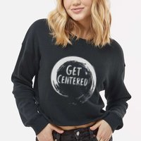 Get Centered Pottery Wheel Hobby Cropped Pullover Crew