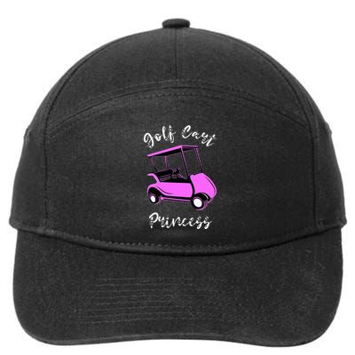 Golf Cart Princess Golfing Girl Golf Sport Lover Golfer 7-Panel Snapback Hat