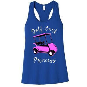 Golf Cart Princess Golfing Girl Golf Sport Lover Golfer Women's Racerback Tank