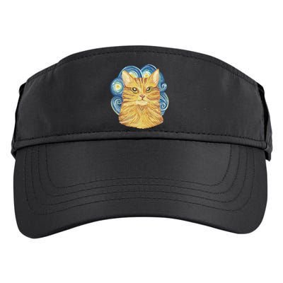 Golden Cat Post Impressionism Adult Drive Performance Visor