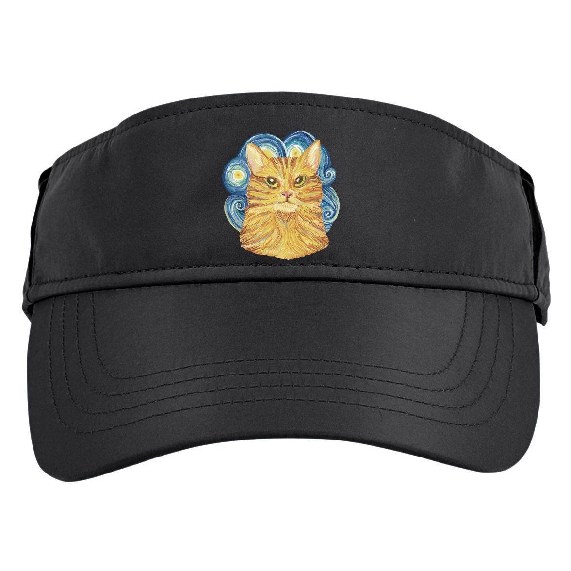 Golden Cat Post Impressionism Adult Drive Performance Visor