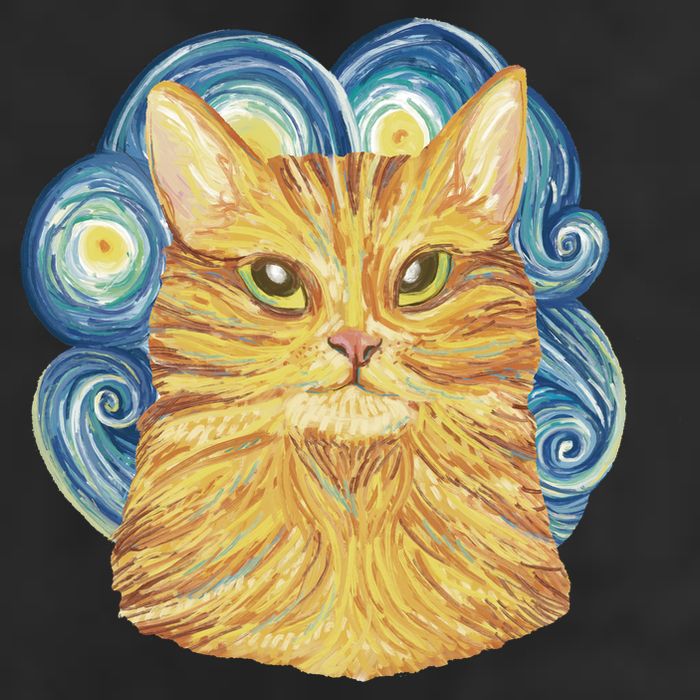 Golden Cat Post Impressionism 15oz Campfire Ceramic Mug
