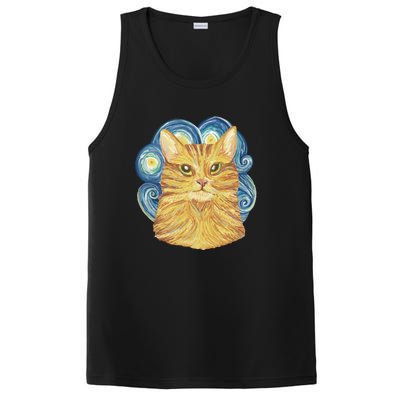 Golden Cat Post Impressionism PosiCharge Competitor Tank