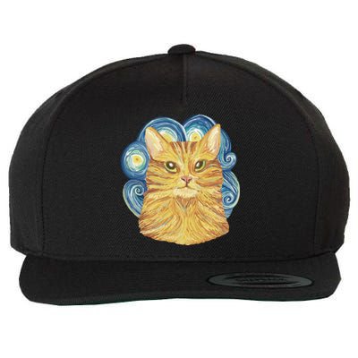 Golden Cat Post Impressionism Wool Snapback Cap