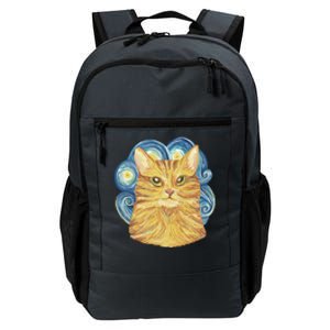 Golden Cat Post Impressionism Daily Commute Backpack