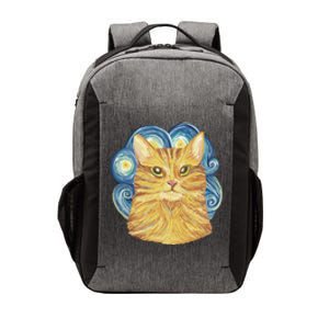 Golden Cat Post Impressionism Vector Backpack