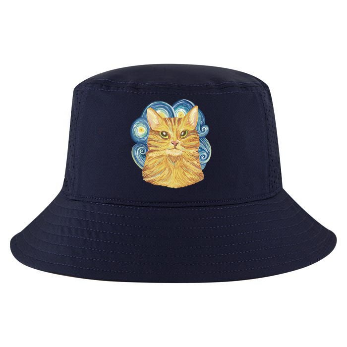 Golden Cat Post Impressionism Cool Comfort Performance Bucket Hat