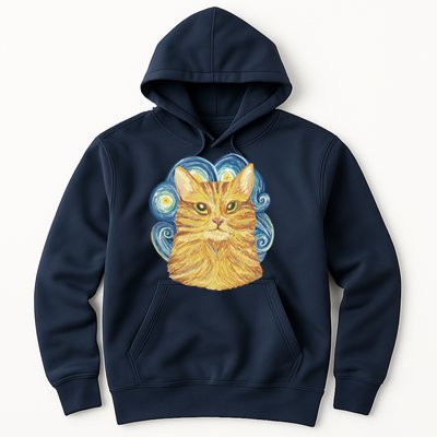 Golden Cat Post Impressionism Hoodie