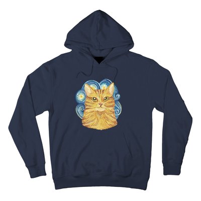 Golden Cat Post Impressionism Hoodie