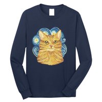 Golden Cat Post Impressionism Long Sleeve Shirt