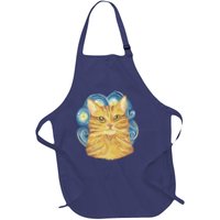 Golden Cat Post Impressionism Apron