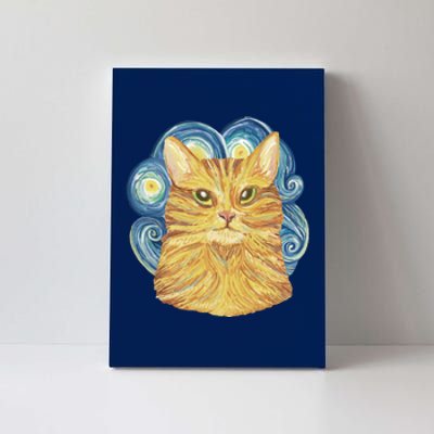 Golden Cat Post Impressionism Canvas