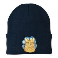 Golden Cat Post Impressionism Knit Cap Winter Beanie