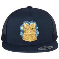 Golden Cat Post Impressionism Flatbill Hat