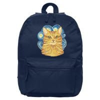 Golden Cat Post Impressionism 16 in Basic Backpack