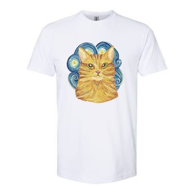 Golden Cat Post Impressionism Softstyle CVC T-Shirt