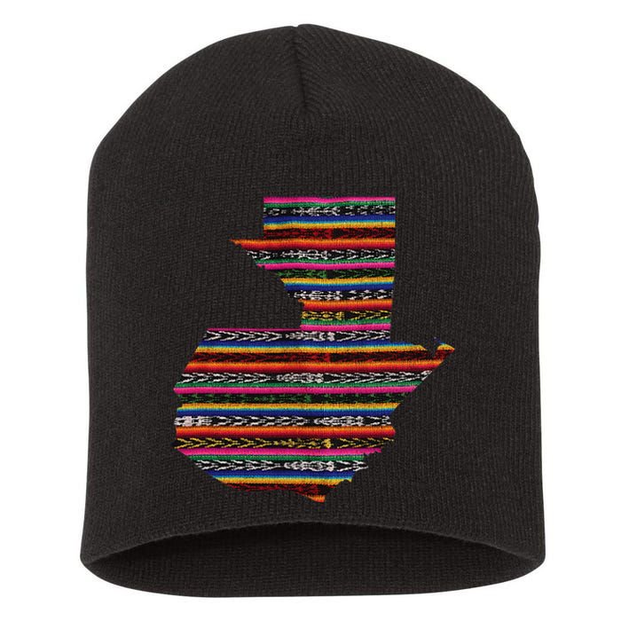 Guatemala Chapin Quetzal Antigua Tikal Tradicional Maya Short Acrylic Beanie