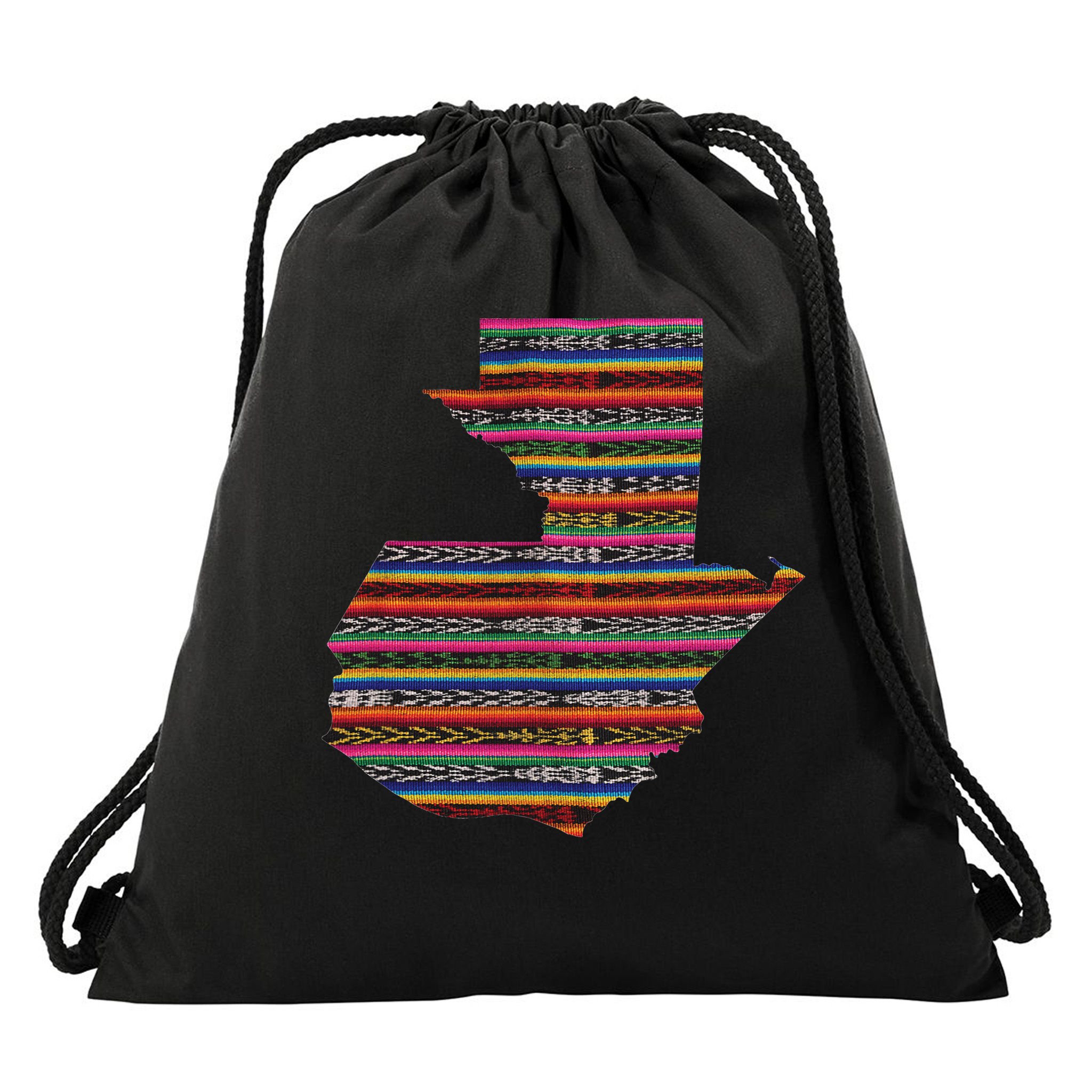 Guatemala Chapin Quetzal Antigua Tikal Tradicional Maya 502 Drawstring Bag