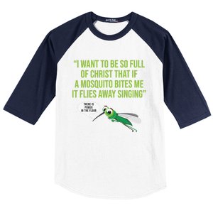 God Christian Quote Jesus Funny Religious Bible Mosquito Baseball Sleeve Shirt