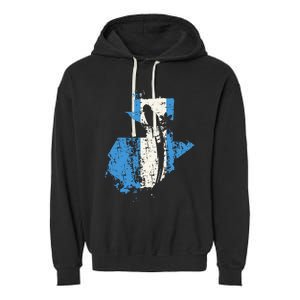 Guatemalan Chapin Quetzal Proud Distressed Modern Garment-Dyed Fleece Hoodie