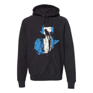 Guatemalan Chapin Quetzal Proud Distressed Modern Premium Hoodie