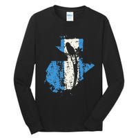 Guatemalan Chapin Quetzal Proud Distressed Modern Tall Long Sleeve T-Shirt