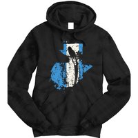 Guatemalan Chapin Quetzal Proud Distressed Modern Tie Dye Hoodie