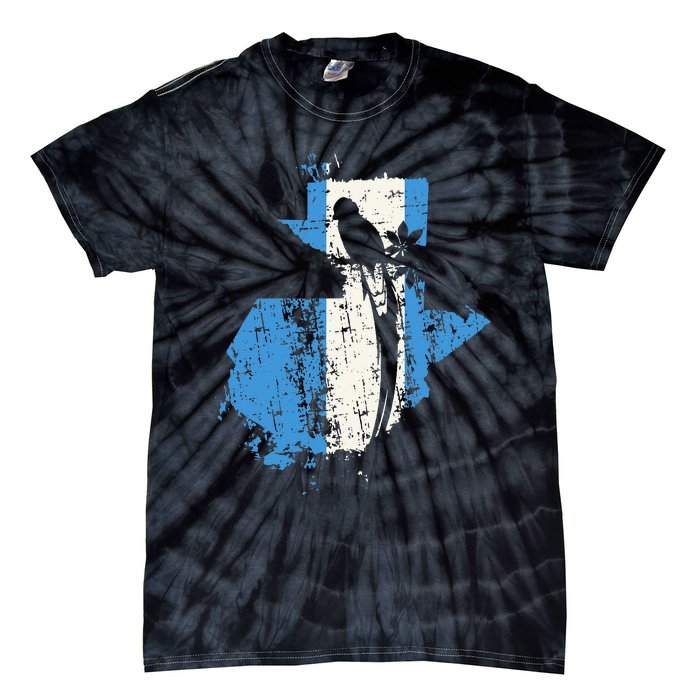 Guatemalan Chapin Quetzal Proud Distressed Modern Tie-Dye T-Shirt