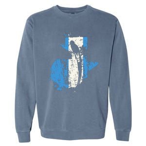 Guatemalan Chapin Quetzal Proud Distressed Modern Garment-Dyed Sweatshirt