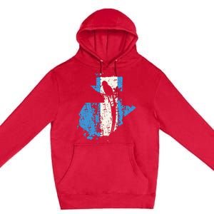 Guatemalan Chapin Quetzal Proud Distressed Modern Premium Pullover Hoodie