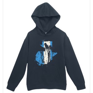 Guatemalan Chapin Quetzal Proud Distressed Modern Urban Pullover Hoodie